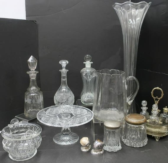 Assorted Clear Glass Serving/Table Service