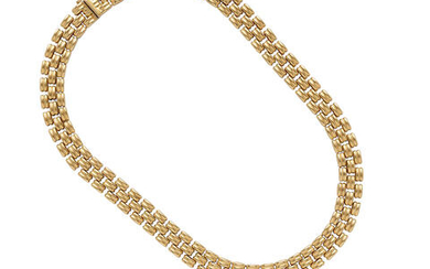 Aurafin: Gold Reversible Necklace and Bracelet Set, Italy
