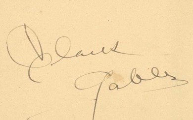 Autograph Album.- Incl. Vivien Leigh, Clark Gable and others