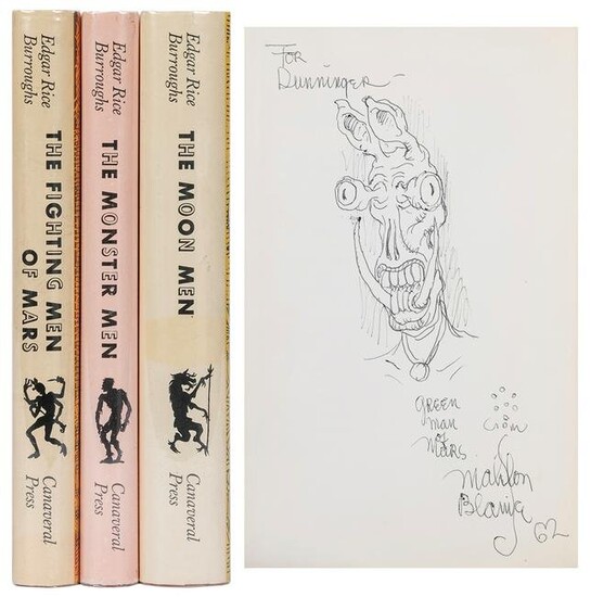 BURROUGHS, Edgar Rice. Three Volumes Extra-Illustrated