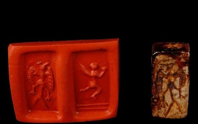 Babylonian Hard Stone Square Stamp Seal