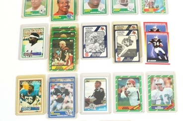 Barry Sanders, Bo Jackson, Jerry Rice Rookies and Other Football Cards, 1980s