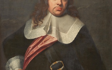 Bartholomeus van der Helst, studio of - Portrait of a Man with a Red Sash and Rapier
