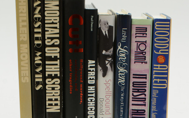 Books on Film, Woody Allen, Hitchcock, 9 volumes.