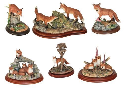 Border Fine Arts Fox Models Including; 'The Berry Pickers' (Two...