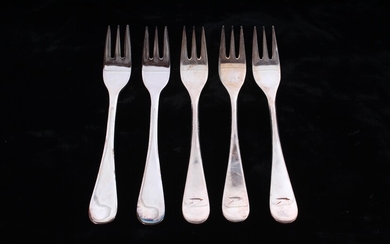 British Airways Atkinson/Arthur Price Silver Plated Forks Lot Of Five