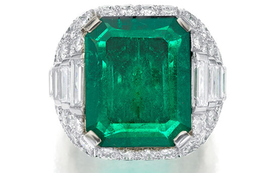 Bulgari, Emerald and Diamond Ring, 'Trombino'