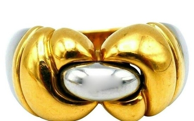 Bulgari Parentesi Yellow Gold Hematite Ring