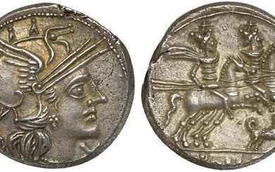 C. Antestius, Denarius, Rome, 146 BC ; AR (g 3,61;...