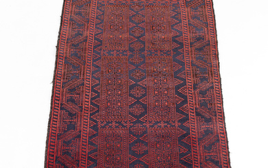 CARPET, Afghan, hand-knotted ca 205 x 105 cm.