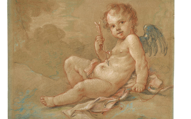 CHARLES-JOSEPH NATOIRE (NÎMES 1700-1777 CASTEL GANDOLFO), L'Amour assis