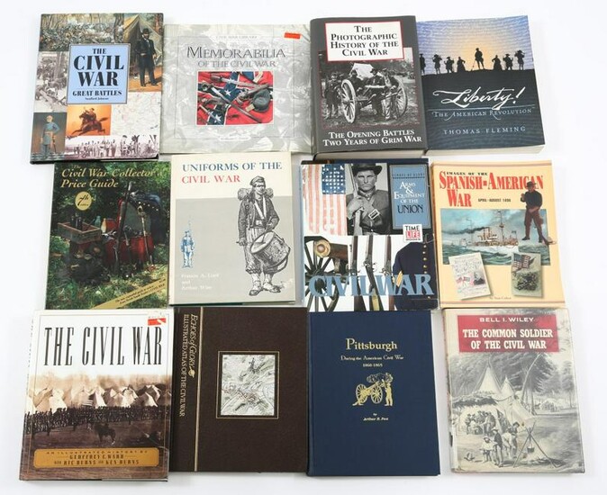 CIVIL WAR AND US HISTORY BOOK LOT OF 12