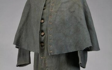 CONFEDERATE CONVERTED ENLISTED GREATCOAT.