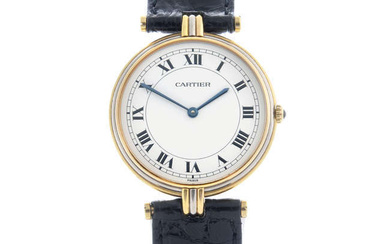Cartier - a Vendome wrist watch, 30mm.