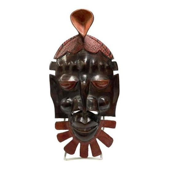Carved Mid 20th Century African Mask
