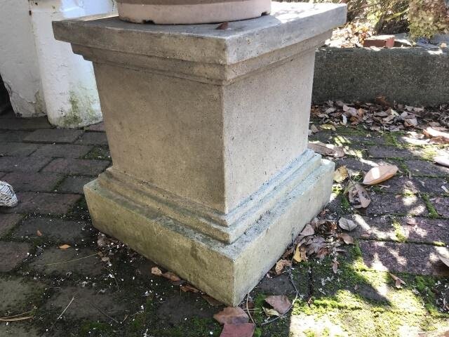 Cast Garden Plinth or Display Pedestal