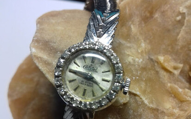 Celval - Women's Watch in White Gold 750/18K And 20 Diamonds - 1 - Women - 1901-1949