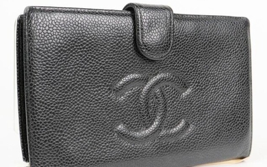 Chanel CC Timeless Bifold Wallet - Caviar Leather
