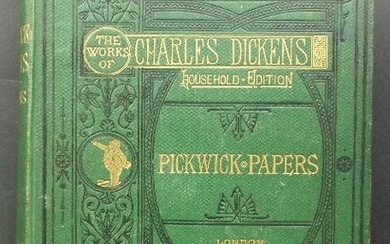 Charles Dickens, Pickwick Club, 57 illustr by Phiz 1874