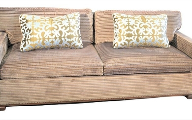 Charles Stewart and Custom Upholstered Sofa, having