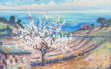 Charly DEVARENNES (1928-2010) 'Magnolia' a landscape