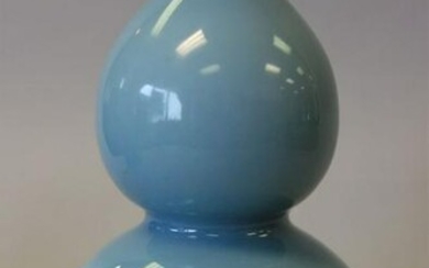 Chinese Clare De Lune Double Gourd Vase