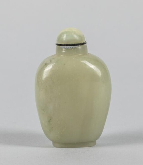 Chinese Pale Celadon Jade Snuff Bottle