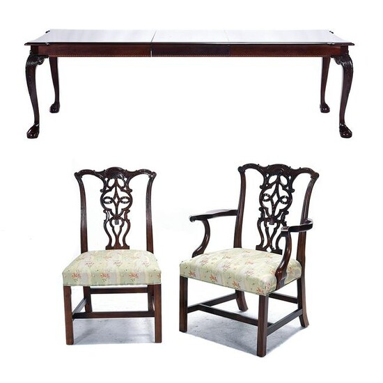 Chippendale Style Mahogany Dining Suite: Extension