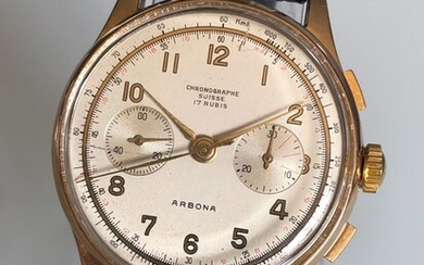Chronographe Suisse - 18K GOLD - Men - 1950-1959