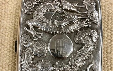 Cigarette case (1) - .800 silver - China - 1950