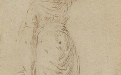 Circle of Parmigianino Study of a standing female...