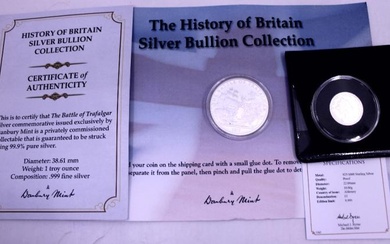 Collection of Two Silver Coins. To include Danbury Mint The...