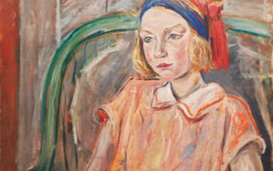 ** Constantin Terechkovitch 1902-1978 (Russian) Young girl with a...