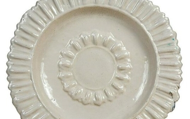 Continental Tin Glazed Earthenware White Charger