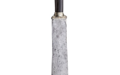 Couteau de service en argent monté en Allemagne du Sud, manche en corne d'ibex, 16e...