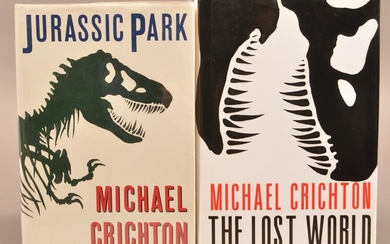Crichton Jurassic Park + Lost World 1st Trade Eds