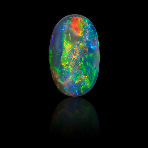 Crystal Opal with Multi-Color Fire