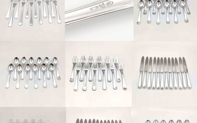 Cutlery set (96) - .800 silver - Italy - Second half 20th century