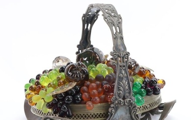 Czech Glass Fruit Basket