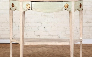 DIRECTOIRE STYLE SINGLE DRAWER CONSOLE TABLE