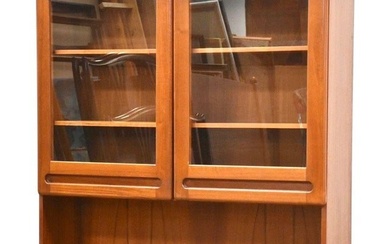 Danish Modern Teak Bookcase Display Cabinet
