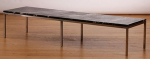 Design des années 1970 TABLE BASSE Métal chromé …