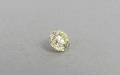 Diamant taille brillant Fancy Light Yellow... - Lot 51 - Alexandre Landre Paris