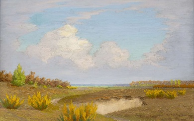 Dirk Smorenberg (1883-1909), Duinlandschap met bloeiende brem