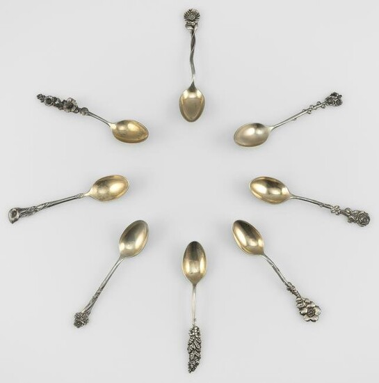 EIGHT REED & BARTON “HARLEQUIN” STERLING