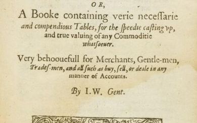 Economics.- W[arre] (J[ames]) The Merchants Hand-Maide