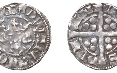 Edward II (1307-1327), Penny, class 13, Durham, Bp Kellawe, mm. cross pattee,...