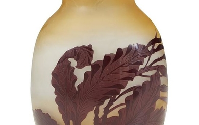 Émile Gallé (French, 1846-1904), A "Seaweed" Vase