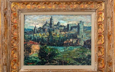 Ernest Lawson "Evening Segovia" Oil on Canvas