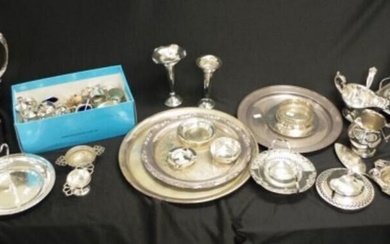 Extensive group silver plate tableware